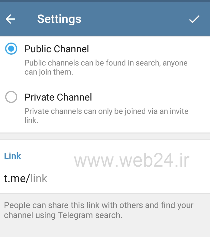 ایجاد کانال در تلگرام